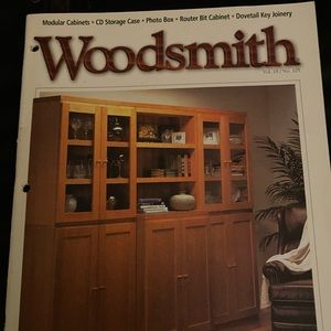 🎉5/$10🎉 Woodsmith magazine vol 18 number 105 modular cabinets, photo box
